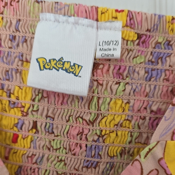 Pokemon Yellow and Pink Flutter Sleeve Sundress - Picture 3 of 5